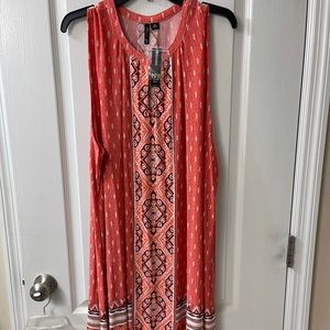 New Directions Sleeveless Shift Dress
